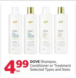 Rexall DOVE Shampoo, Conditioner or Treatment offer