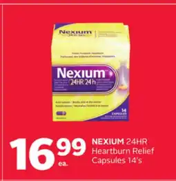 Rexall NEXIUM 24HR Heartburn Relief Capsules 14' s offer
