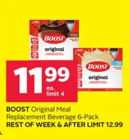 Rexall BOOST Original Meal Replacement Beverage 6-Pack offer