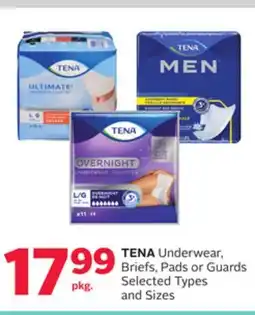 Rexall TENA Underwear, Briefs, Pads or Guards offer