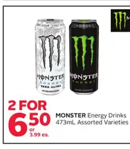 Rexall MONSTER Energy Drinks offer