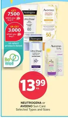 Rexall NEUTROGENA or AVEENO Sun Care offer