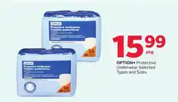 Rexall OPTION + Protective Underwear offer