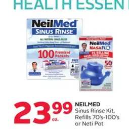 Rexall NEILMED Sinus Rinse Kit, Refills 70's-100's or Neti Pot offer