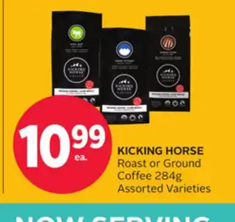 Rexall KICKING HORSE Roast or Ground Coffee offer