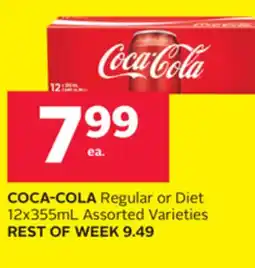 Rexall COCA-COLA Regular or Diet 12x355mL offer