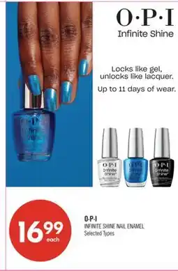 Shoppers Drug Mart O∙P∙I INFINITE SHINE NAIL ENAMEL offer