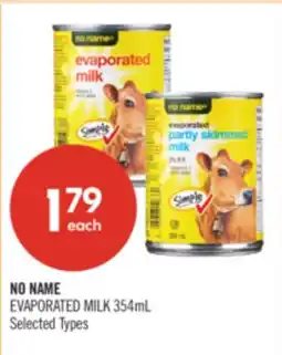 Shoppers Drug Mart NO NAME EVAPORATED MILK offer