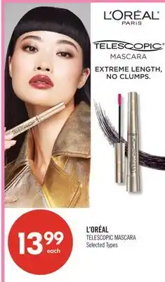 Shoppers Drug Mart L'ORÉAL TELESCOPIC MASCARA offer