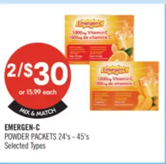 Shoppers Drug Mart EMERGEN-C POWDER PACKETS offer