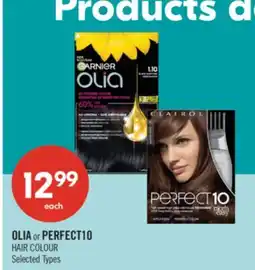 Shoppers Drug Mart OLIA or PERFECT10 HAIR COLOUR offer