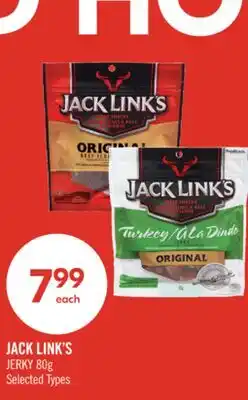 Shoppers Drug Mart JACK LINK'S JERKY offer