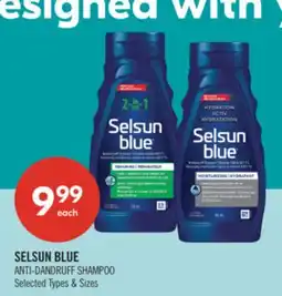 Shoppers Drug Mart SELSUN BLUE ANTI-DANDRUFF SHAMPOO offer