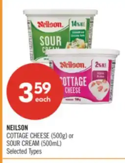 Shoppers Drug Mart NEILSON COTTAGE CHEESE (500g) or SOUR CREAM (500mL) offer