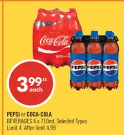 Shoppers Drug Mart PEPSI or COCA-COLA BEVERAGES offer