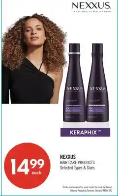 Shoppers Drug Mart NEXXUS HAIR CARE PRODUCTS offer