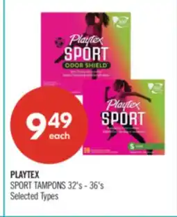 Shoppers Drug Mart PLAYTEX SPORT TAMPONS offer