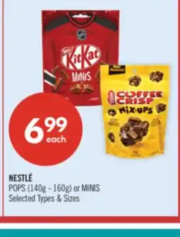 Shoppers Drug Mart NESTLÉ POPS (140g - 160g) or MINIS offer