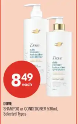 Shoppers Drug Mart DOVE SHAMPOO or CONDITIONER offer