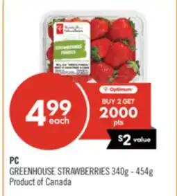 Shoppers Drug Mart PC GREENHOUSE STRAWBERRIES offer