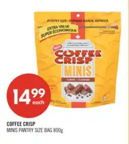 Shoppers Drug Mart COFFEE CRISP MINIS PANTRY SIZE BAG offer