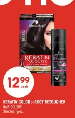 Shoppers Drug Mart KERATIN COLOR or ROOT RETOUCHER HAIR COLOUR offer