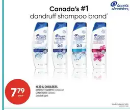 Shoppers Drug Mart HEAD & SHOULDERS DANDRUFF SHAMPOO (370mL) or CONDITIONER (325mL) offer