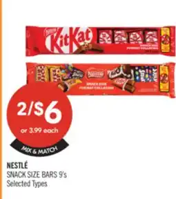 Shoppers Drug Mart NESTLÉ SNACK SIZE BARS offer