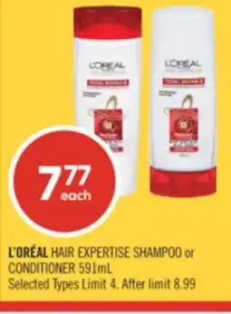 Shoppers Drug Mart L'ORÉAL HAIR EXPERTISE SHAMPOO or CONDITIONER offer