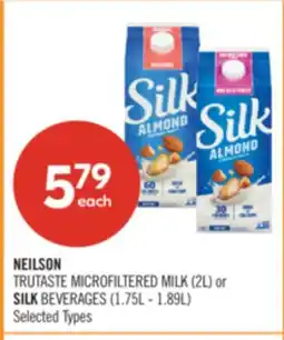 Shoppers Drug Mart NEILSON TRUTASTE MICROFILTERED MILK (2L) or SILK BEVERAGES (1.75L - 1.89L) offer