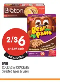 Shoppers Drug Mart DARE COOKIES or CRACKERS offer