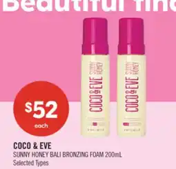 Shoppers Drug Mart COCO & EVE SUNNY HONEY BALI BRONZING FOAM offer