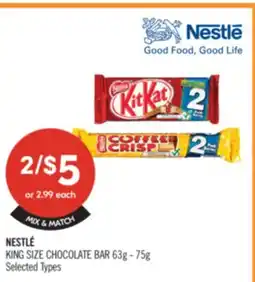 Shoppers Drug Mart NESTLÉ KING SIZE CHOCOLATE BAR offer