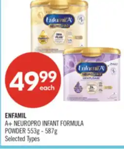 Shoppers Drug Mart ENFAMIL A+ NEUROPRO INFANT FORMULA POWDER offer
