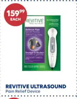 Wellwise by Shoppers REVITIVE ULTRASOUND Pain Relief Device offer