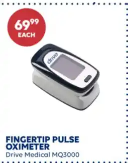 Wellwise by Shoppers Drive Medical MQ3000 FINGERTIP PULSE OXIMETER offer