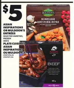 Independent City Market ASIAN INSPIRATIONS OR MULDOON'S ENTRÉES,400 G offer