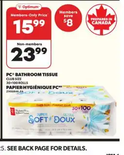 Independent City Market PC BATHROOM TISSUE, 30=100 ROLLS offer