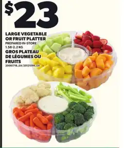 Independent City Market LARGE VEGETABLE OR FRUIT PLATTER, 1.58-2.2 KG offer