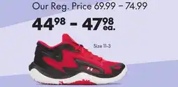 Sport Chek UNDER ARMOUR KIDS' UNDER ARMOUR KIDS JET BASKETBALL SHOE offer