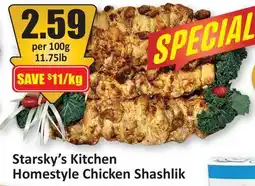 Starsky Starsky's Kitchen Homestyle Chicken Shashlik offer