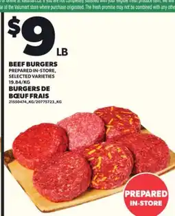 Independent City Market BEEF BURGERS offer