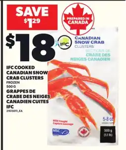 Independent City Market IFC COOKED CANADIAN SNOW CRAB CLUSTERS, 500 G offer