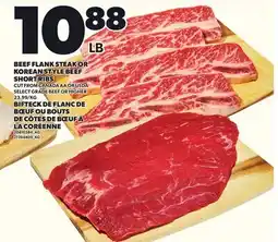 Independent City Market BEEF FLANK STEAK OR KOREAN STYLE BEEF SHORT RIBS offer