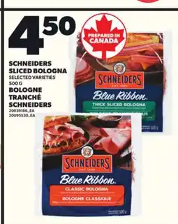 Independent City Market SCHNEIDERS SLICED BOLOGNA, 500 G offer