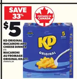 Independent City Market KD ORIGINAL MACARONI AND CHEESE DINNER, 5'S offer
