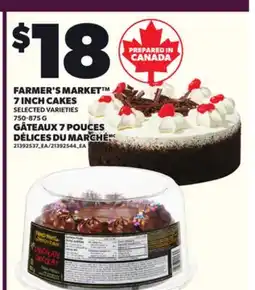 Independent City Market FARMER'S MARKET 7 INCH CAKES, 750-875 G offer