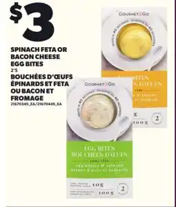 Independent City Market SPINACH FETA OR BACON CHEESE EGG BITES, 2'S offer
