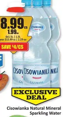 Starsky Cisowianka Natural Mineral Sparkling Water offer