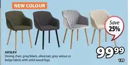 JYSK ADSLEV Dining chair offer